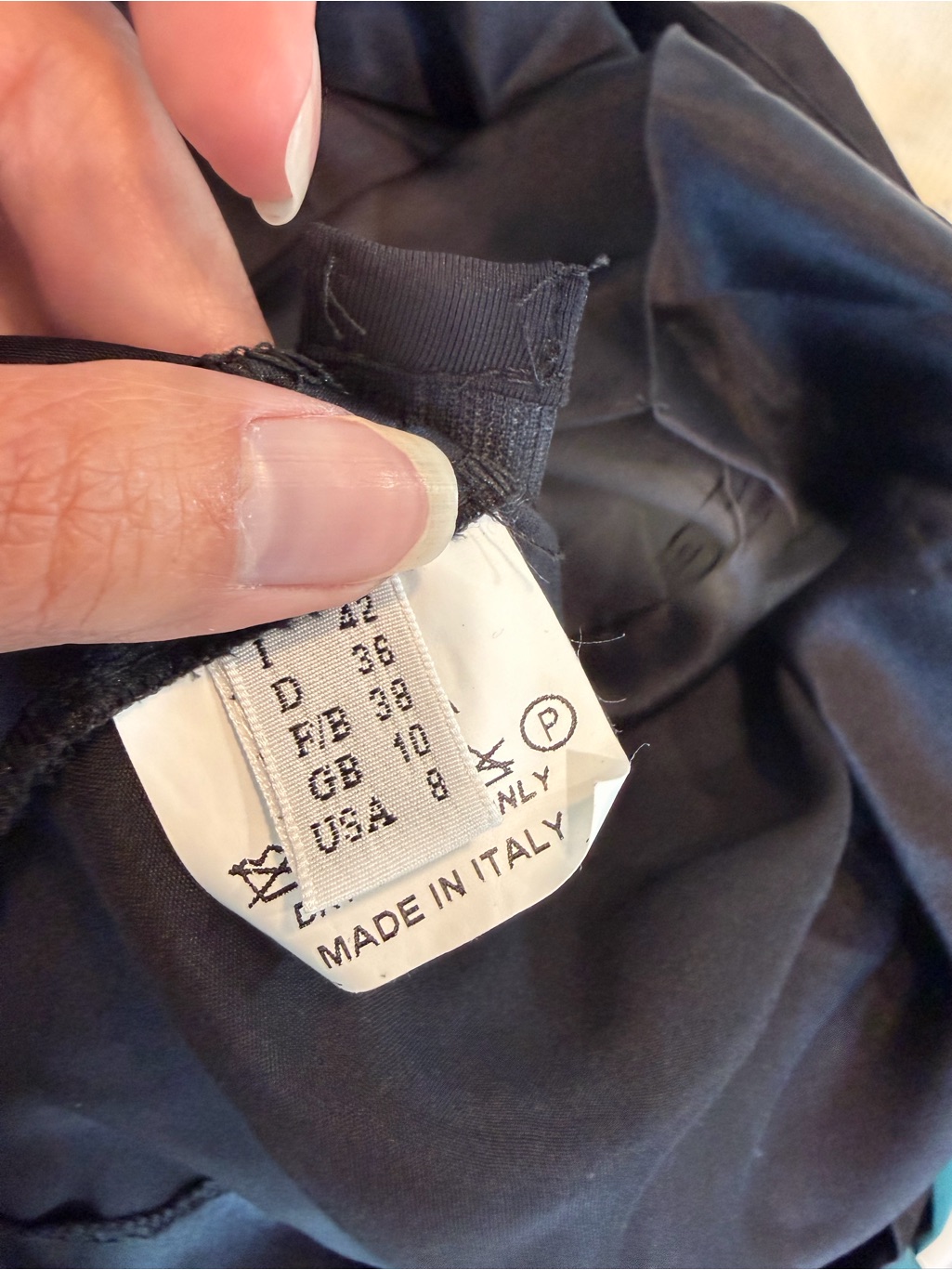 Jenni Kayne Black Satin Crossover Waistband Mini Skirt — image 3 of 3